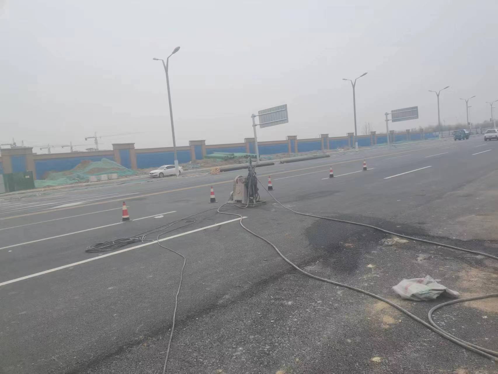 黄江镇马路注浆